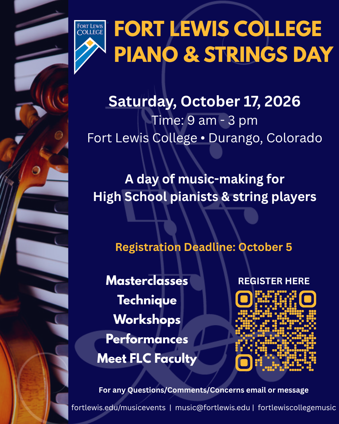 poster for the Piano and String Day